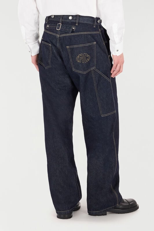 RC Wide-Leg Jeans with RC Monogram Dark blue VRJ231-VT025