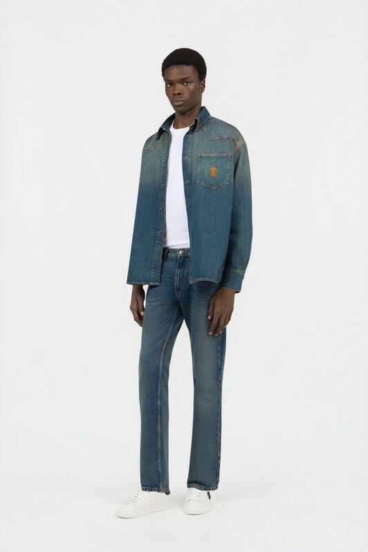 RC Blue Jeans with Monogram RC DARK BLUE SOJ20F-DLO10