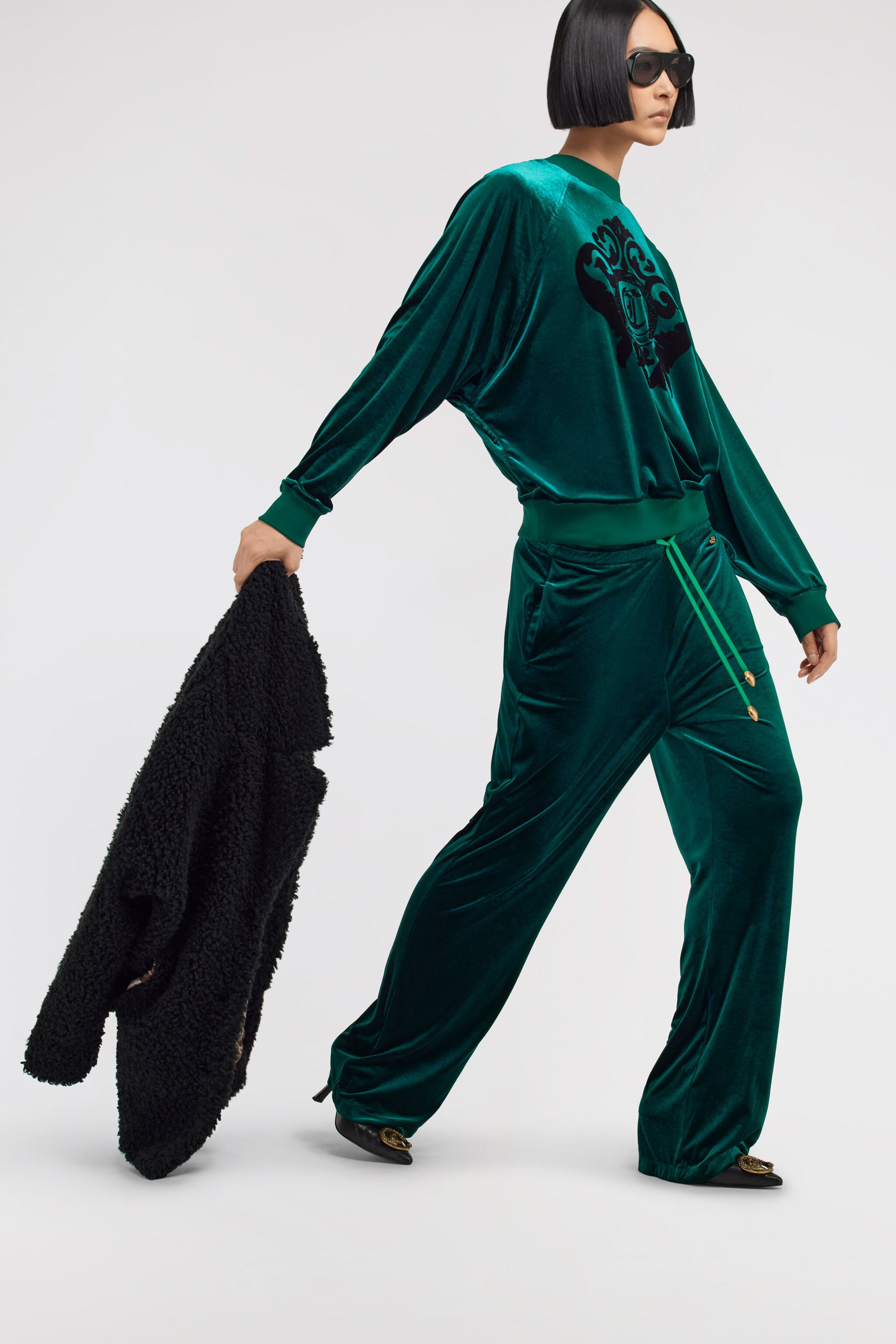 JC Just Cavalli Pants Dark green TFT079-TF108