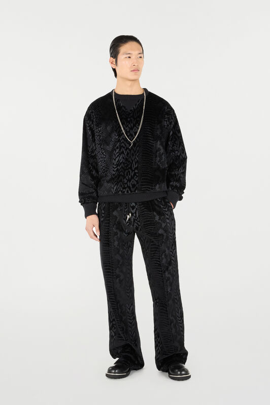 RC Pantalon Avec Motifs Animaliers Noir URT25Y-CJ007