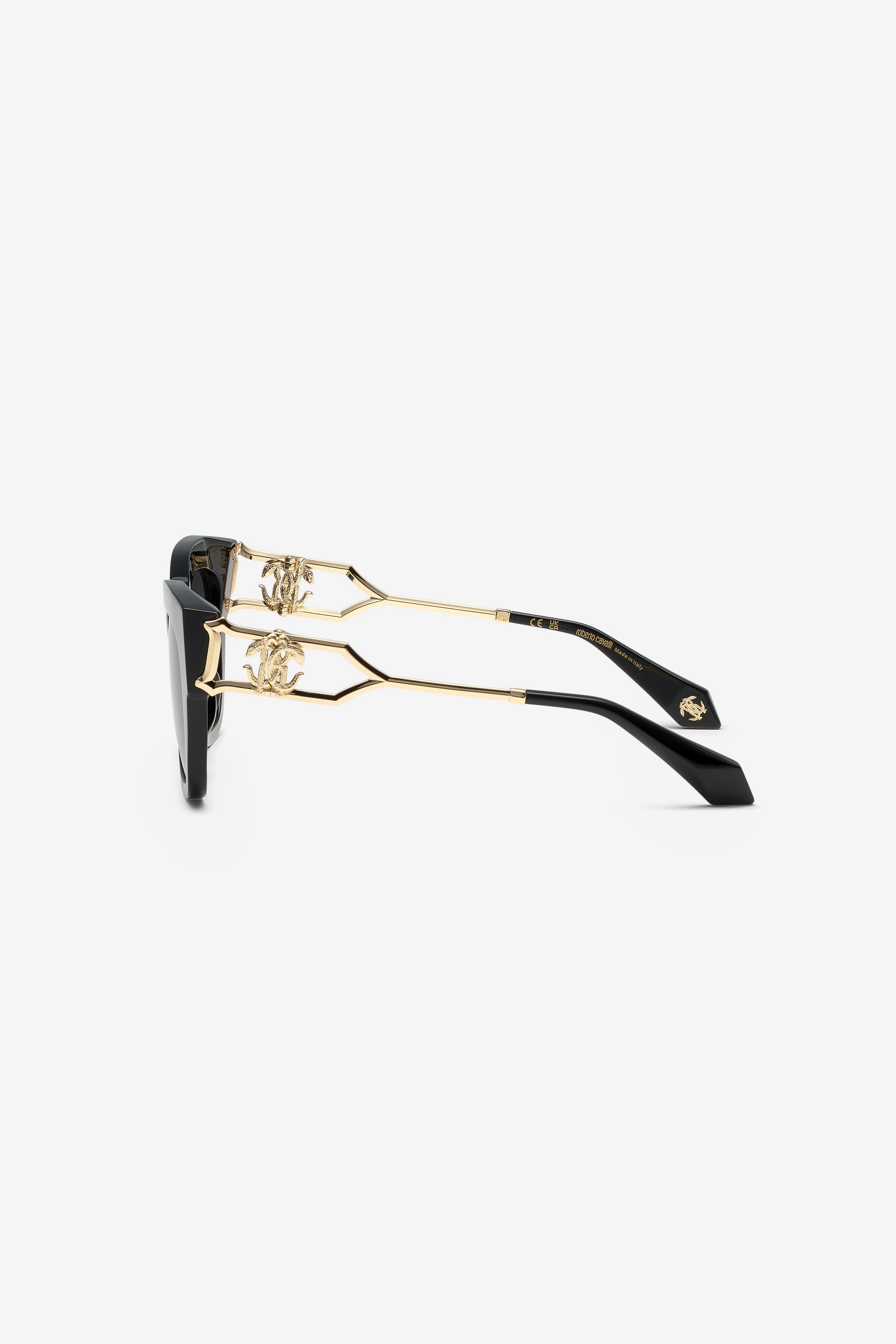 RC Metal and acetate combination sunglasses Black UALD14-ID209