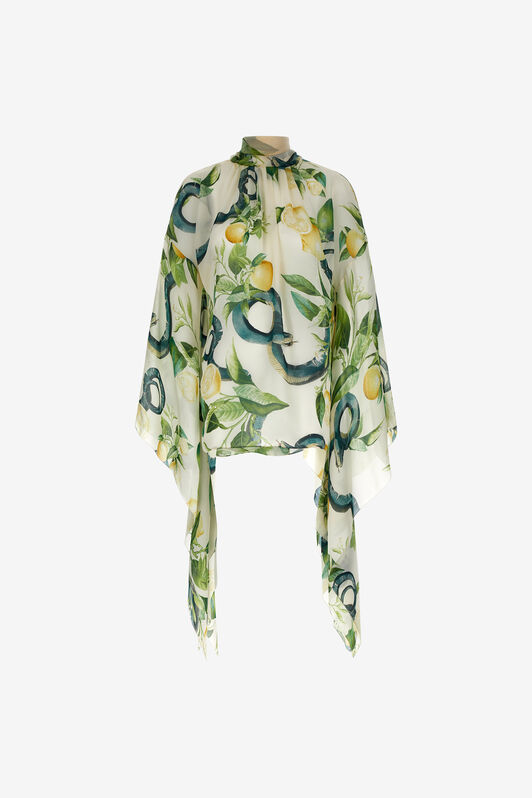 RC Lemon print shirt Ivoire SKT702-CTI89