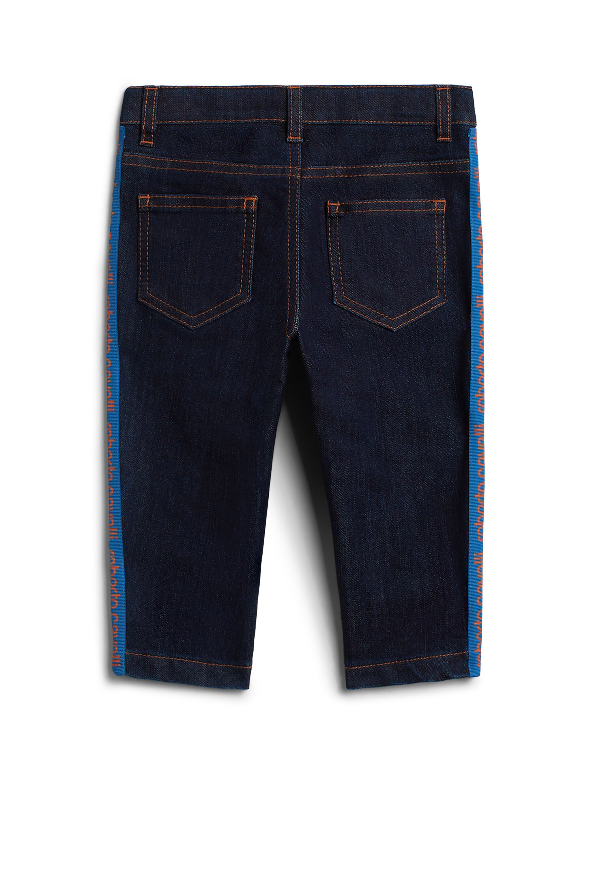 JU Blaue Jeans mit Logo-Streifen LIGHT BLUE IJJ293-DS029
