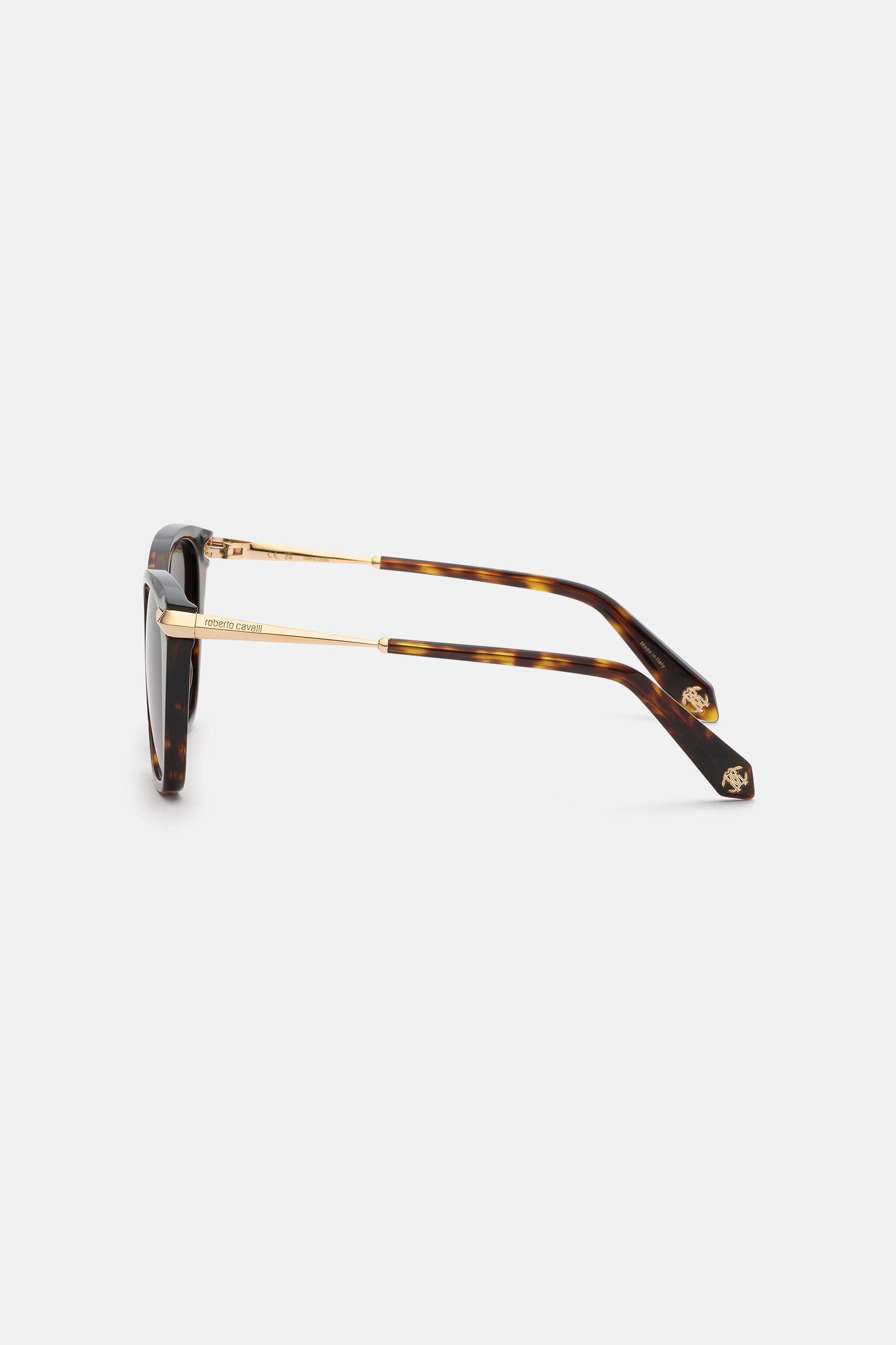RC Sonnenbrille mit Acetat-Front, kombiniert mit Metallbügeln SHINY DARK HAVANA VALD04-ID241