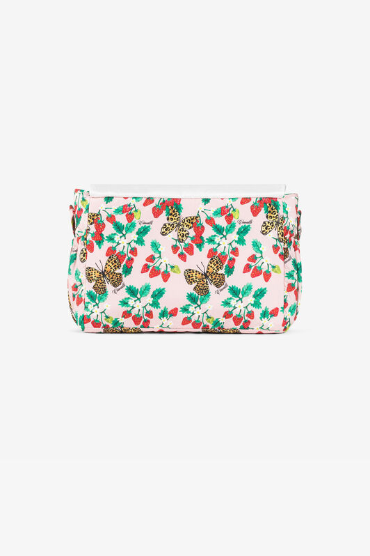 JU Borsa fasciatoio con stampe farfalle e fragole JU Borsa fasciatoio con stampe farfalle e fragole Rosa QJT866-5RF64
