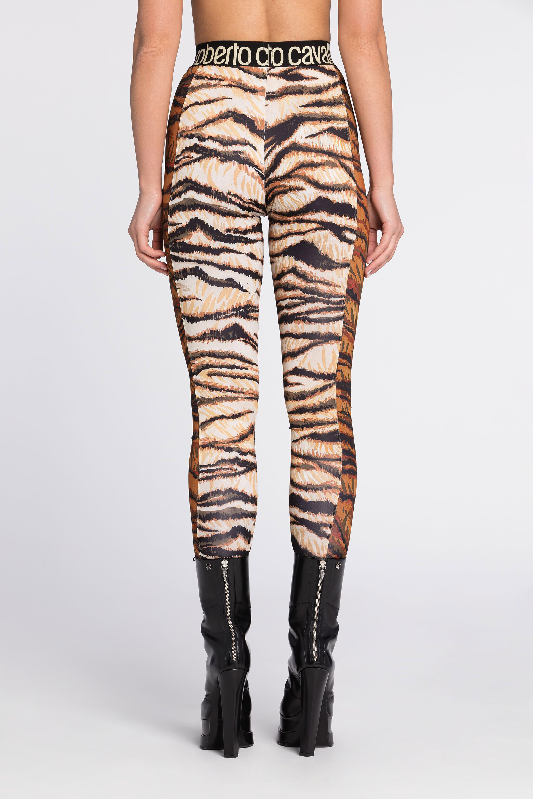 RC Tiger-Print Leggings Light Brown RKT26A-LNH36