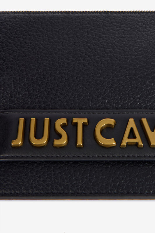 JC Hammered Clutch With Lettering JC Hammered Clutch With Lettering Black TFB064-TF429