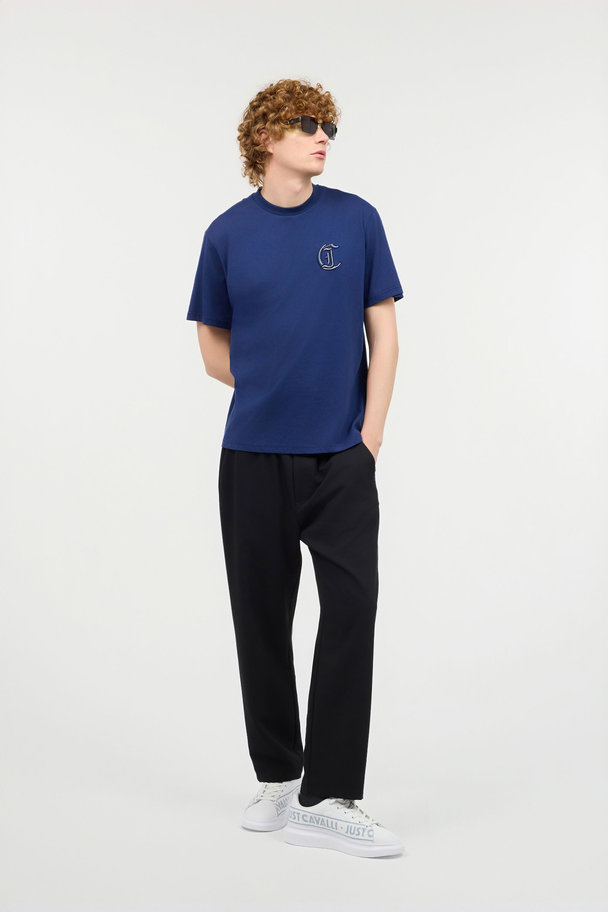 JC Pantalones Deportivos Con Etiqueta Con Logotipo Negro UFT006-UF020