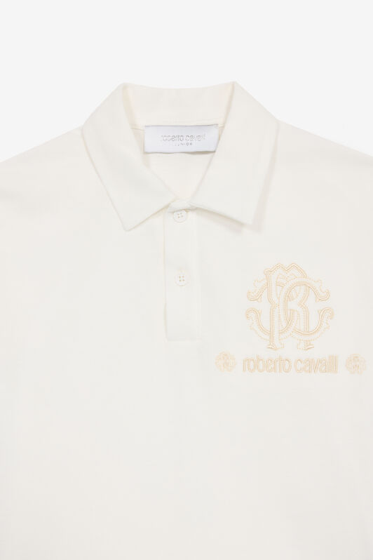 JU Polo Avec Monogramme RC Et Lettrage Blanc UJT64E-KB001
