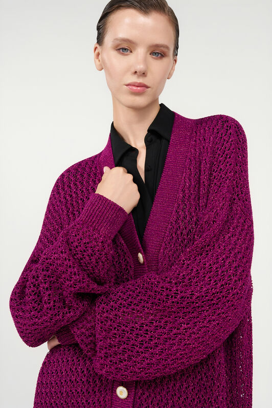 RC Lurex knit cardigan RC Lurex knit cardigan FUCHSIA WQM907-MO011