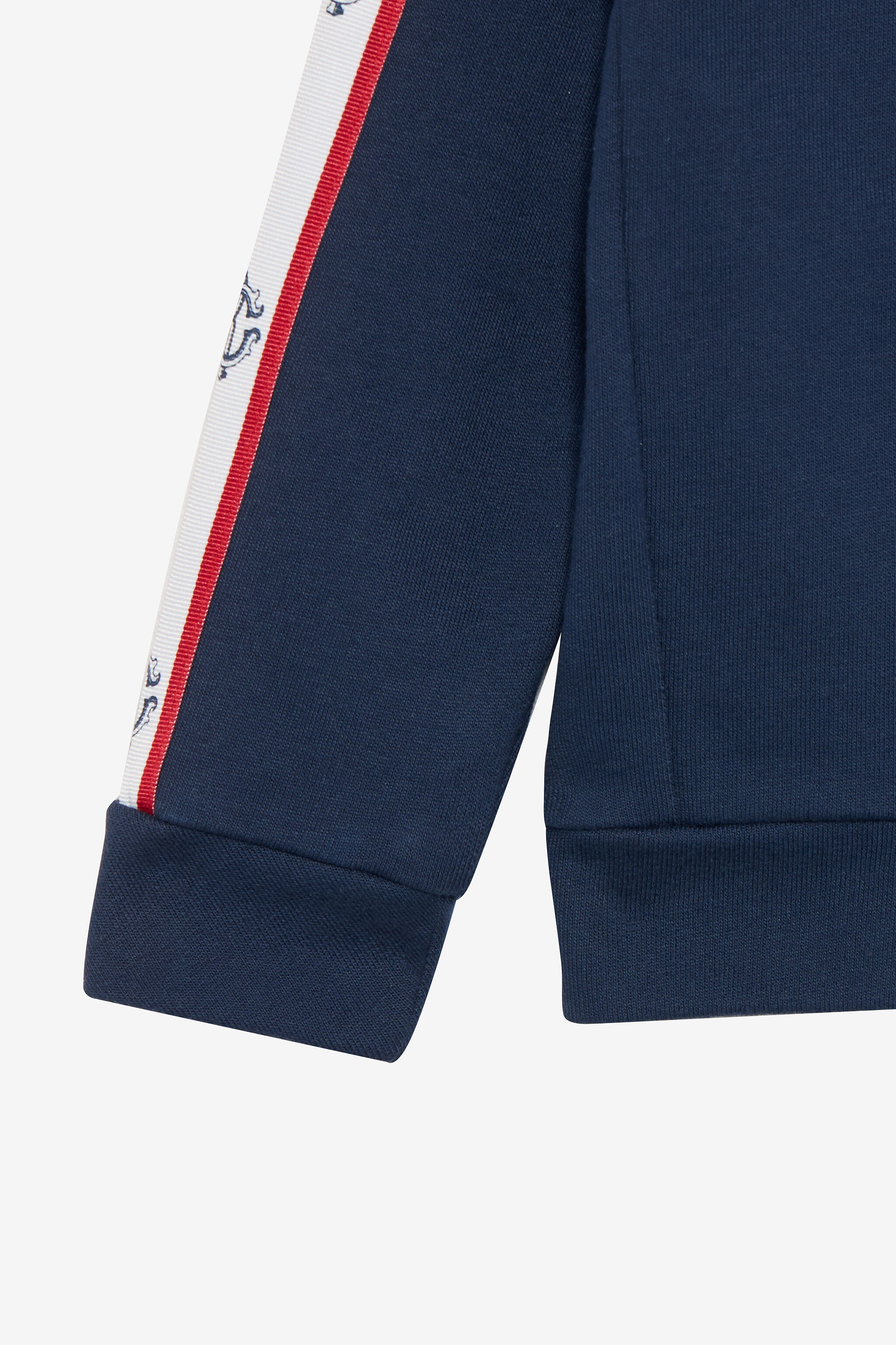 JU Blue Sweatshirt with RC Monogram NAVY VJT696-CF050