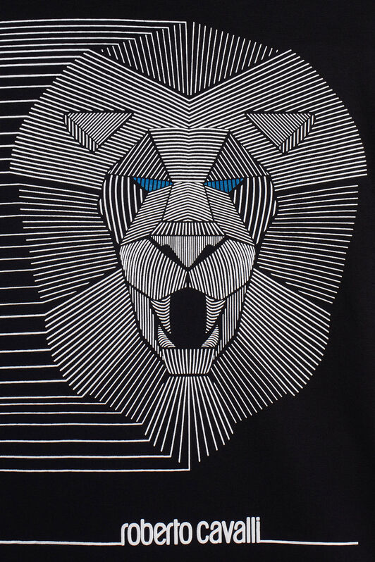 JU Red Lion print T-shirt JU Red Lion print T-shirt BLACK/WHITE IJT65C-JV025