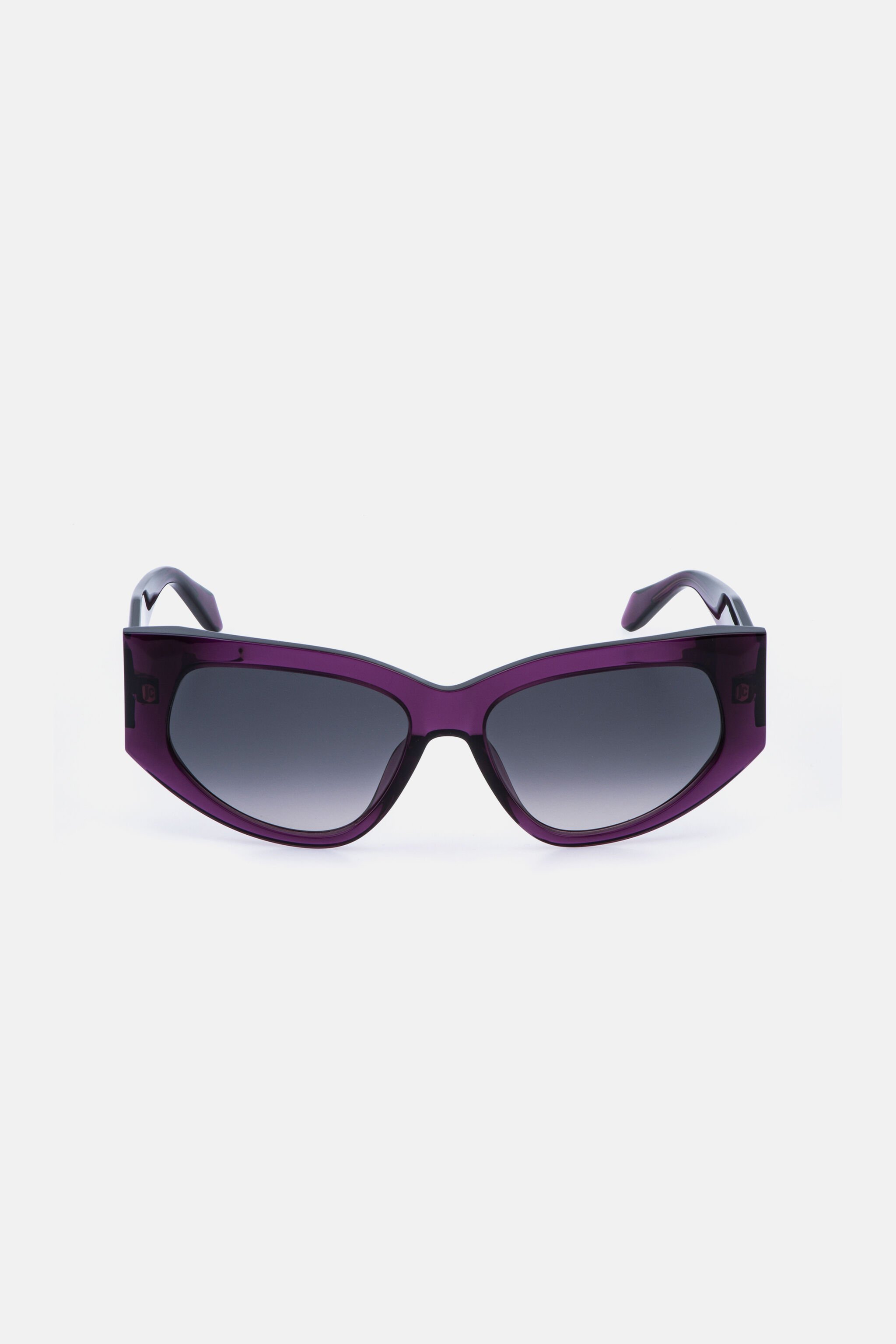 JC Sunglasses with  bold cat-eye frame SHINY TRANSP.VIOLET VALD16-ID256