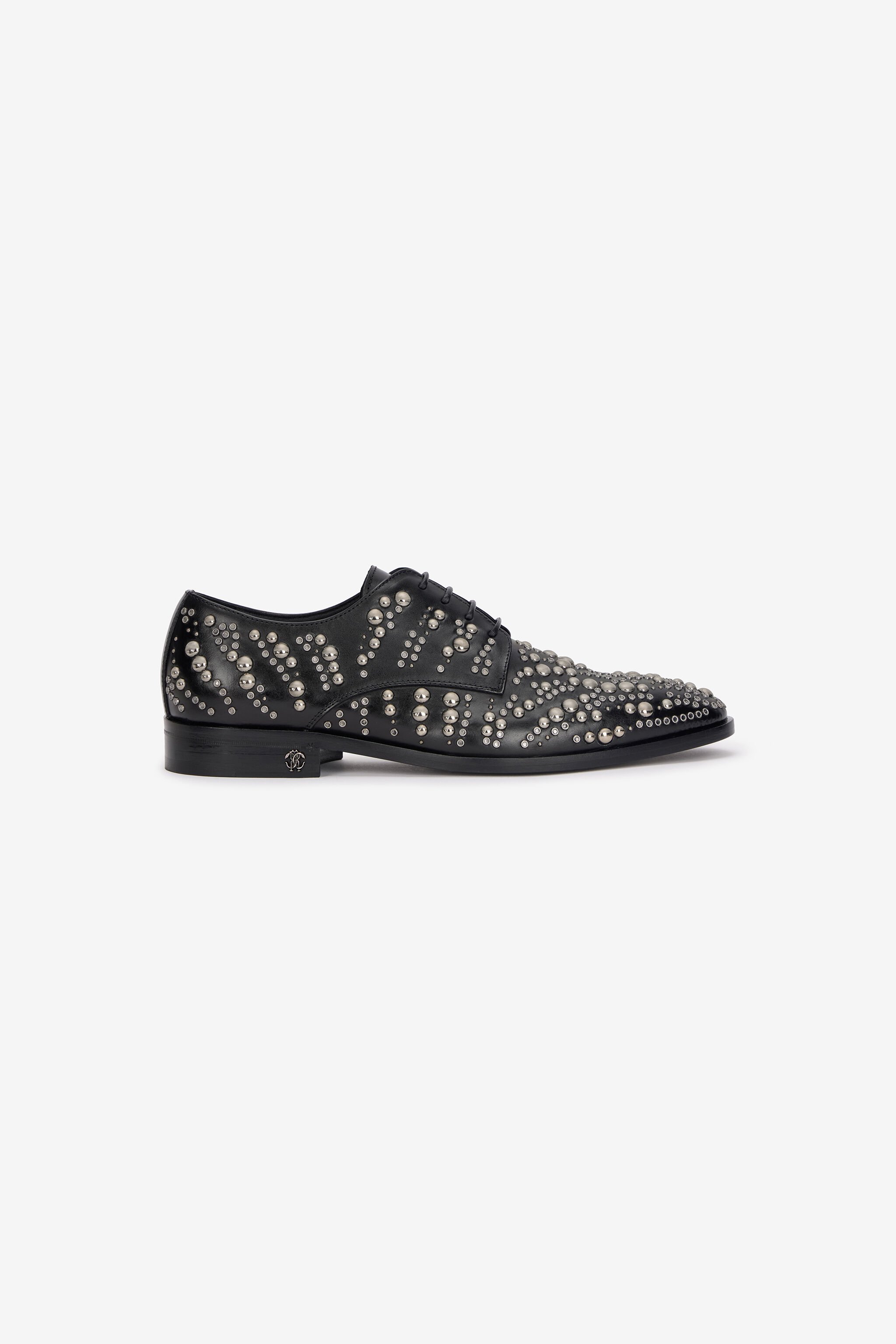 RC Lace-Up Loafers With Studs Black/Silver URS050-PZU84