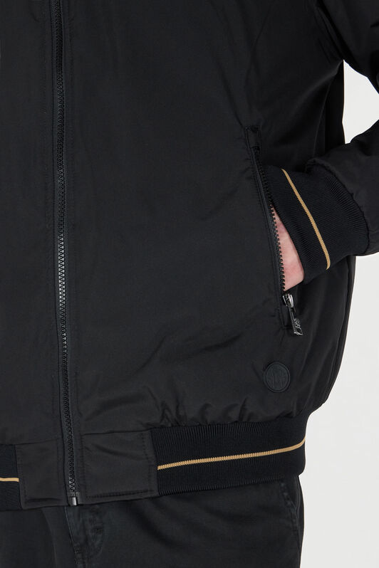 RC Padded Bomber Jacket with Zip Black OOT40A-SBO02