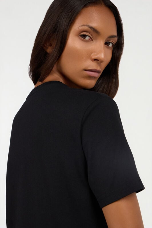 JC T-Shirt Nera BLACK/GOLD VFT180-VF303