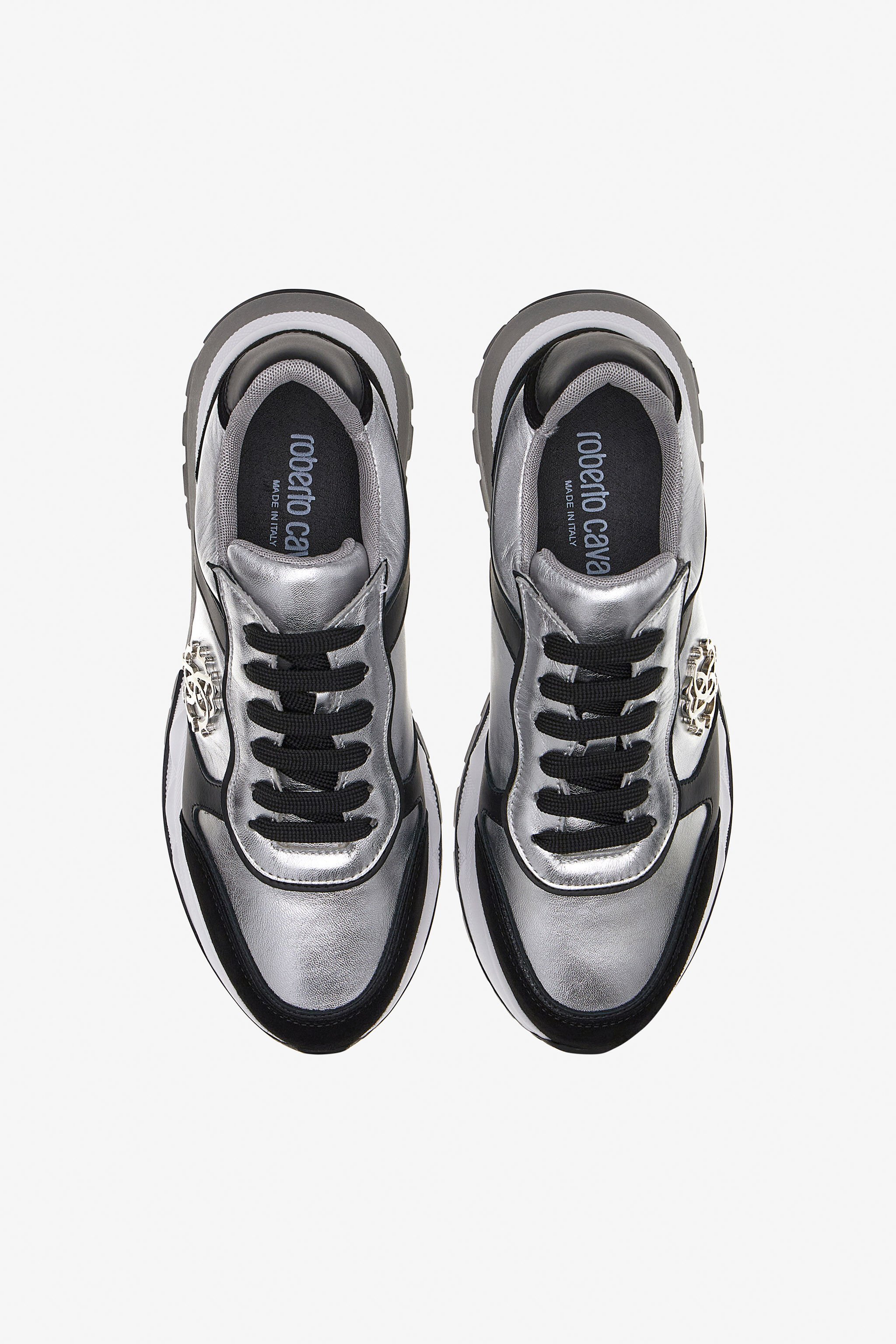 RC RC logo sneakers Schwarz/Silber NOS00D-PNO01