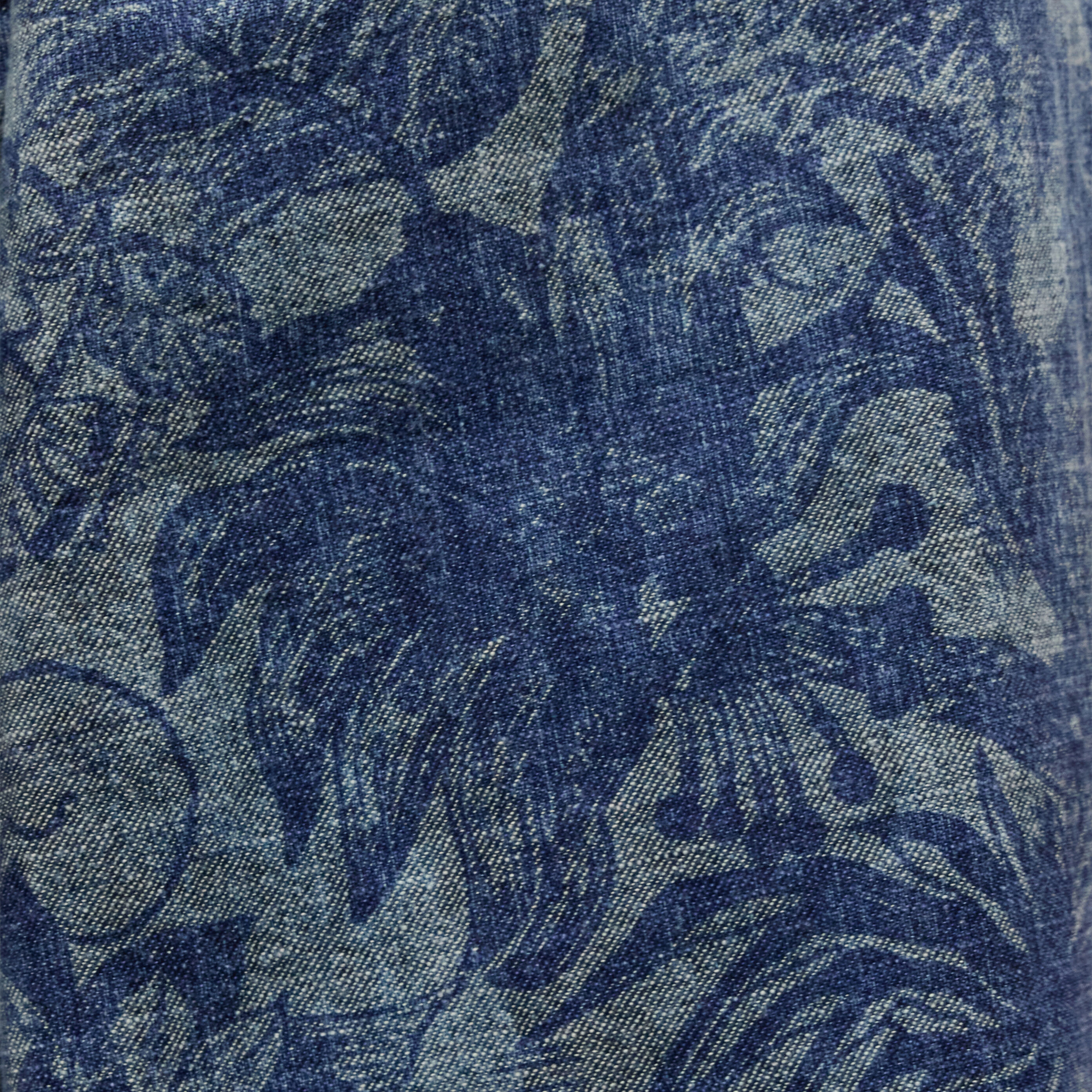 JC Sporthose Mit Blumen-Print Blau UFT085-UF124
