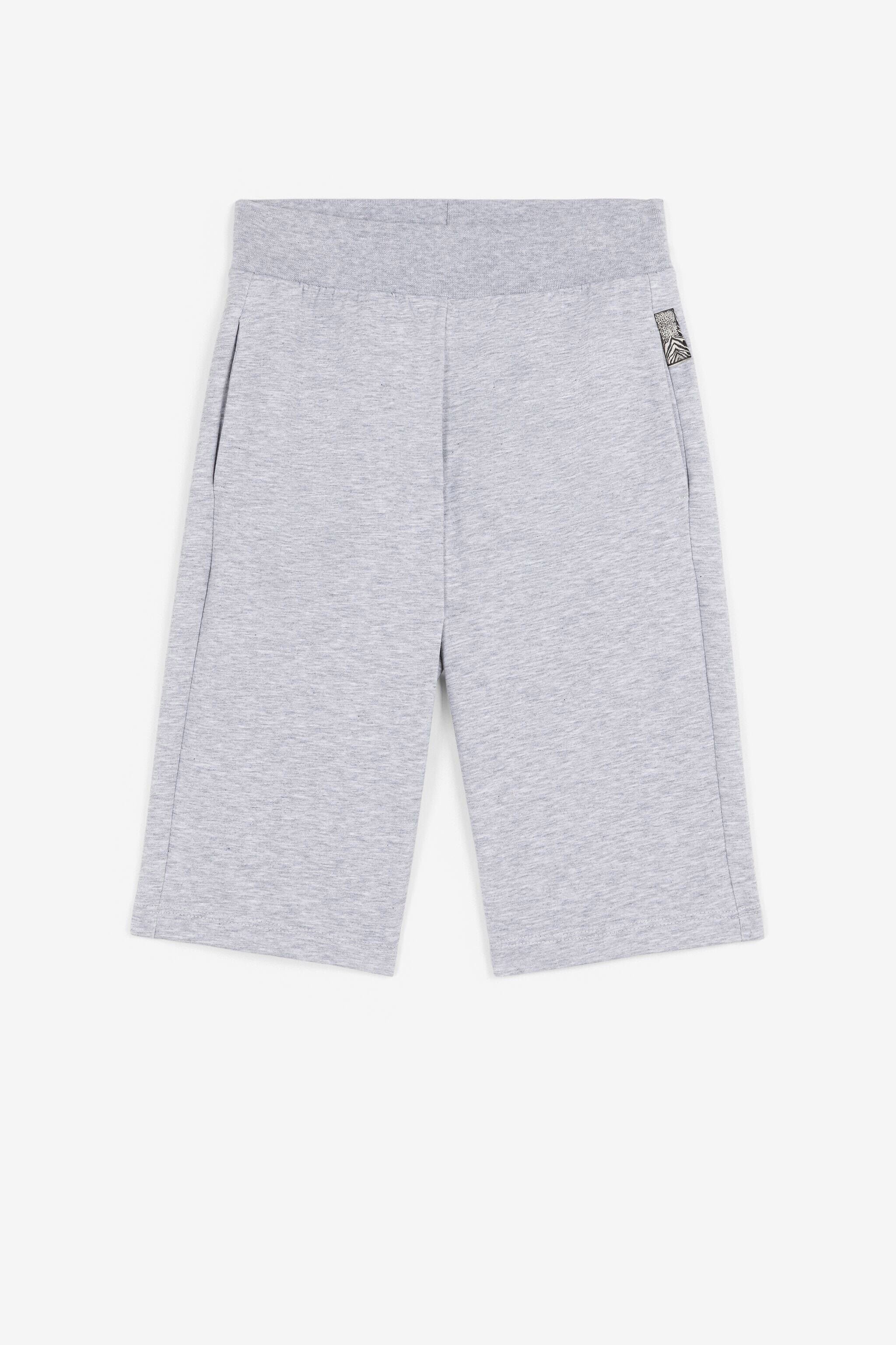 JU Shorts con logo JU Shorts con logo GREY MELANGE QJT237-CF050