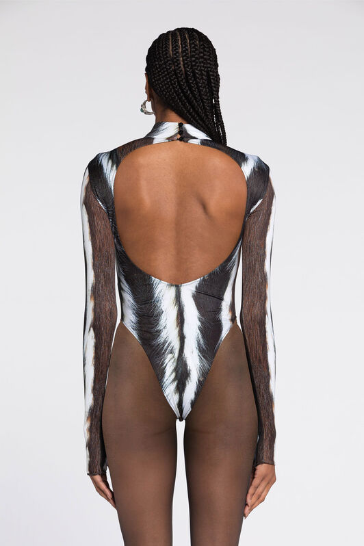 RC Animal-Print Bodysuit MULTICOLOR RKT66A-LNH05
