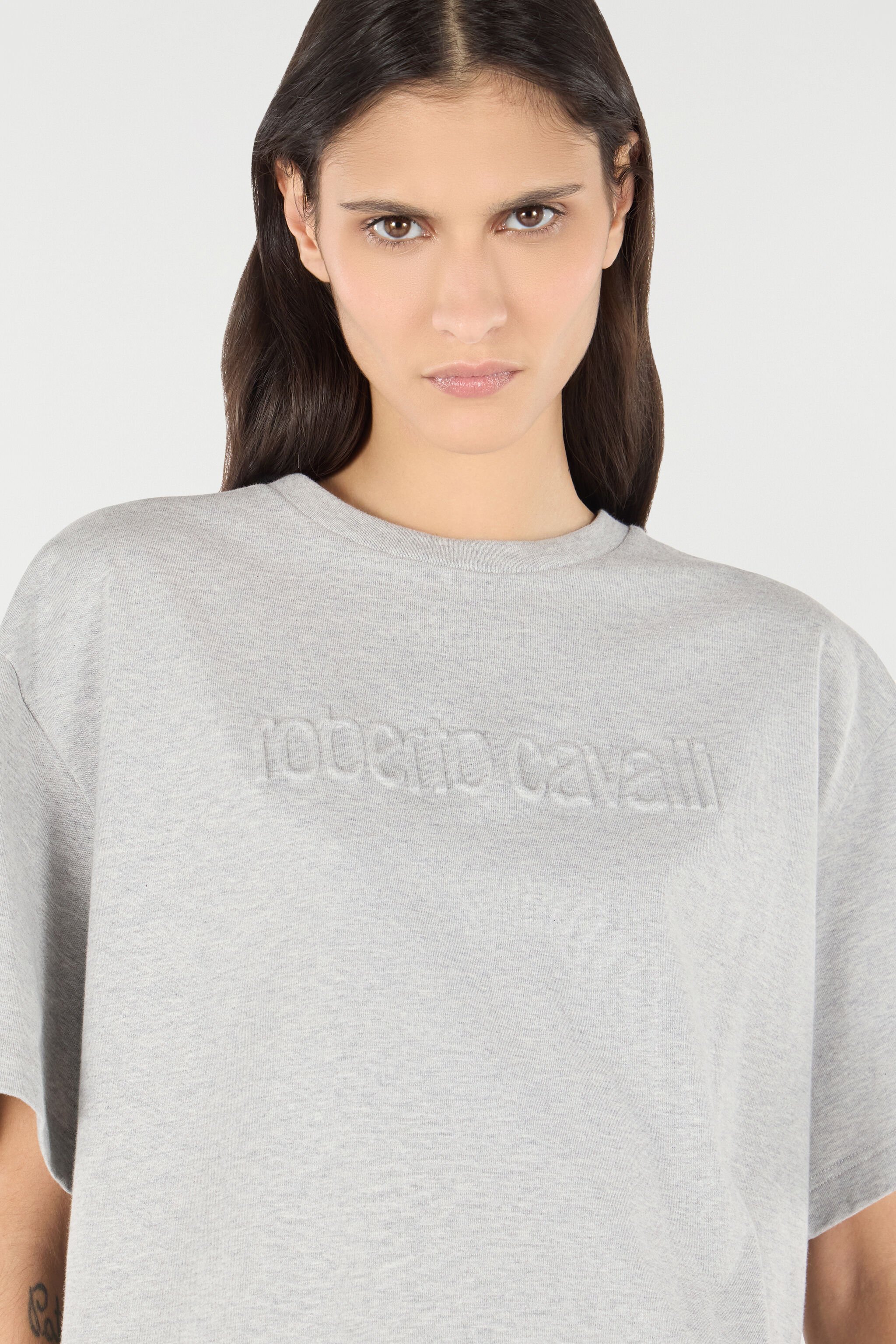 RC Camiseta con logotipo Gris UKT60C-JD017