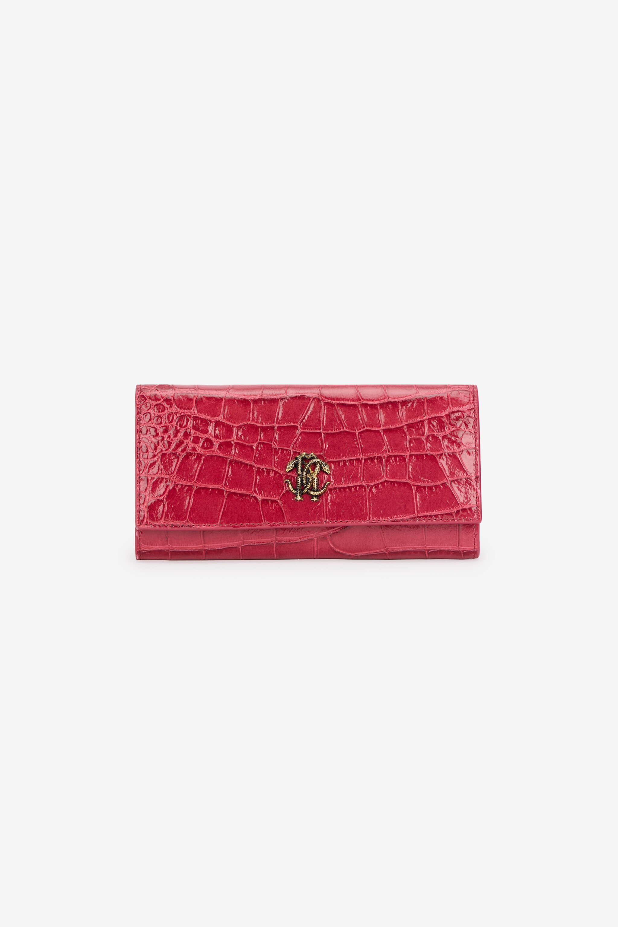 RC Flap Wallet in Crocodile-Effect ROSA ANTICO 112309 SKA002-PZ975