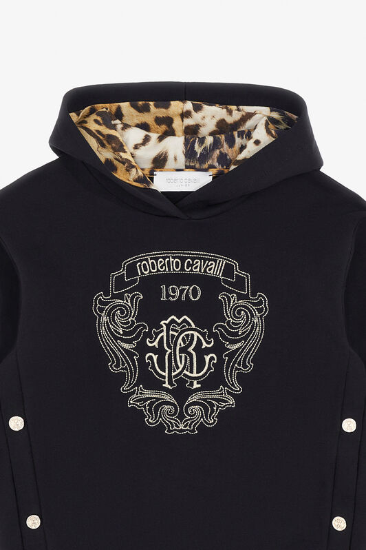 JU Sweat-shirt imprimé Noir TJT68F-CF050