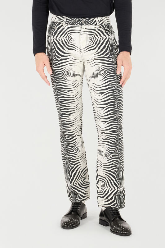 RC Pantalon À Imprimé White Tigresse Noir/Blanc URJ202-4NN49