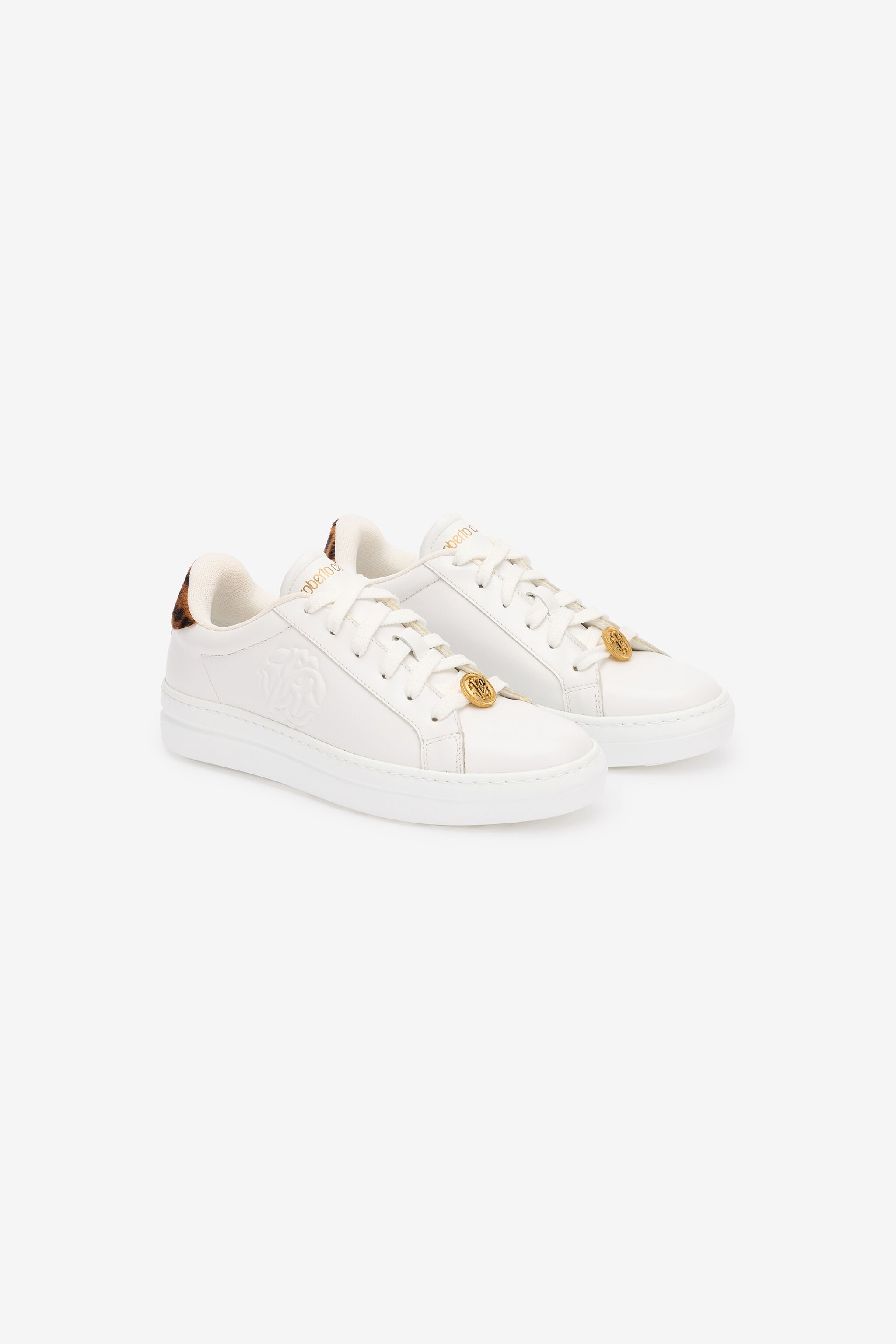 RC Sneakers With Jaguar Skin Back White UKS033-PZ155