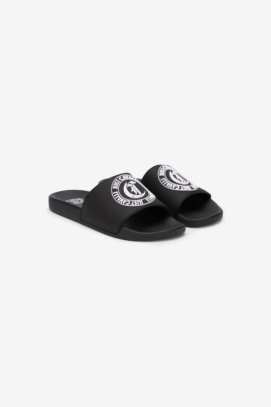 JC Black Just Cavalli Slides BLACK/WHITE SFS075-SF326
