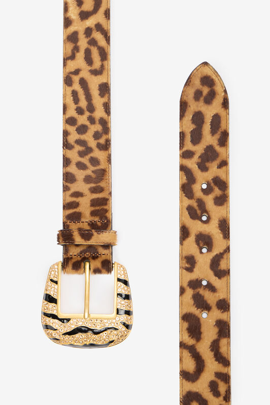 RC Solid Color Belt with Jewel Buckle RC Solid Color Belt with Jewel Buckle Light Brown VKC005-PZA92