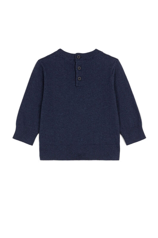JU Sweater Dark blue FJN105-ITCW0