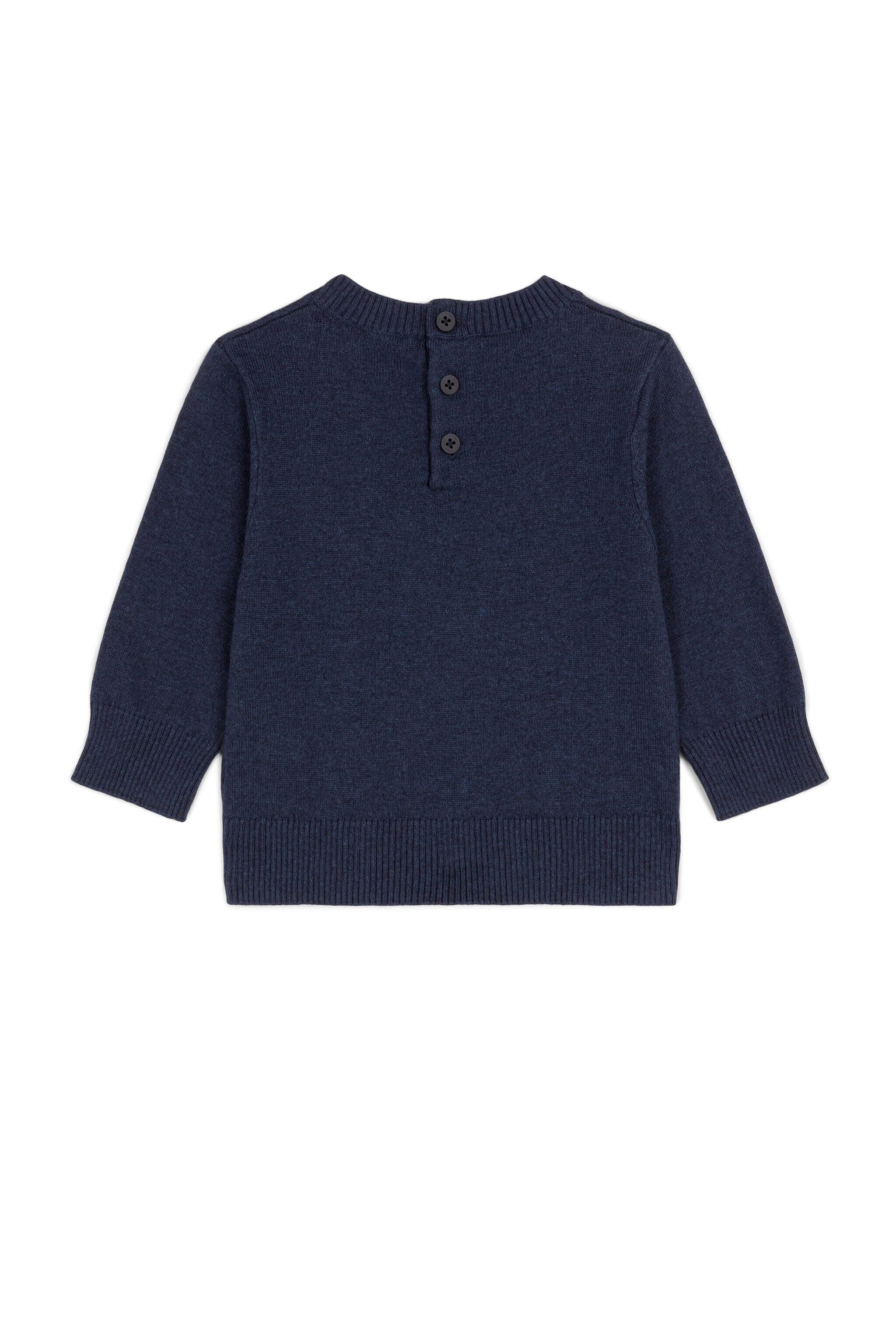 JU Sweater Dark blue FJN105-ITCW0