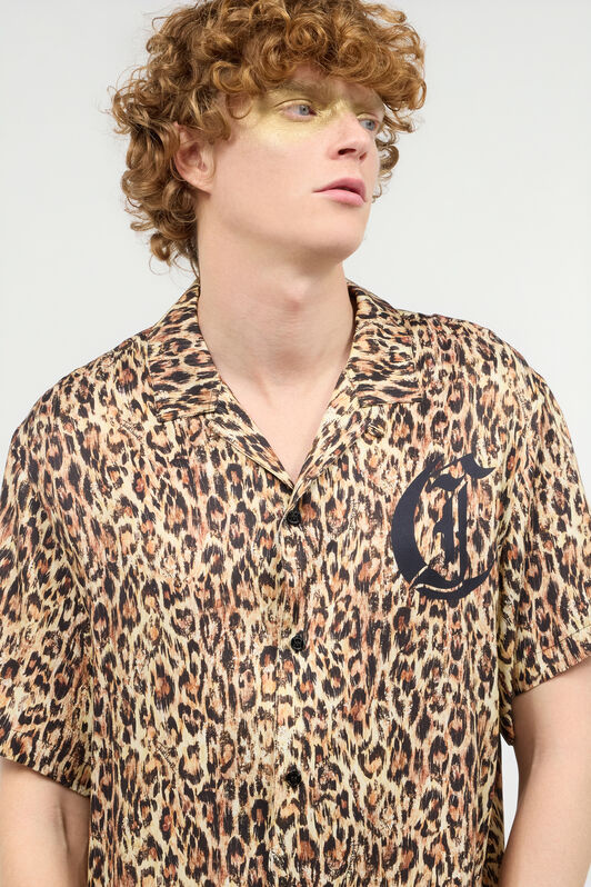 JC Hemd Jaguar Skin Mit Monogramm JC Hellbraun UFM011-UF106