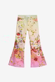 JU Pantalon Imprimé Miami Flowers GREEN/FUXIA WJT21N-DAR64