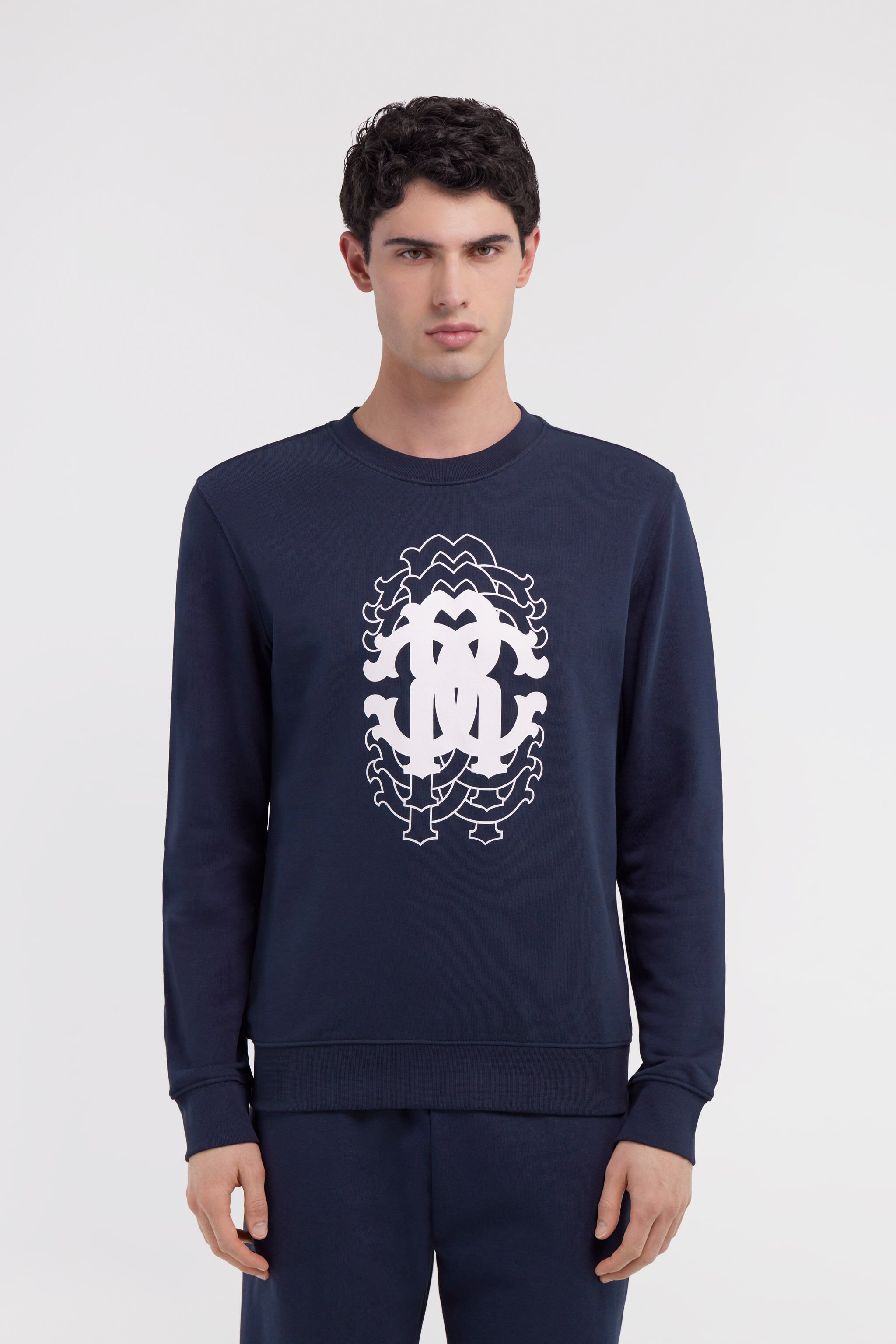 RC Printed sweatshirt Bleu foncé NOT66C-CF052