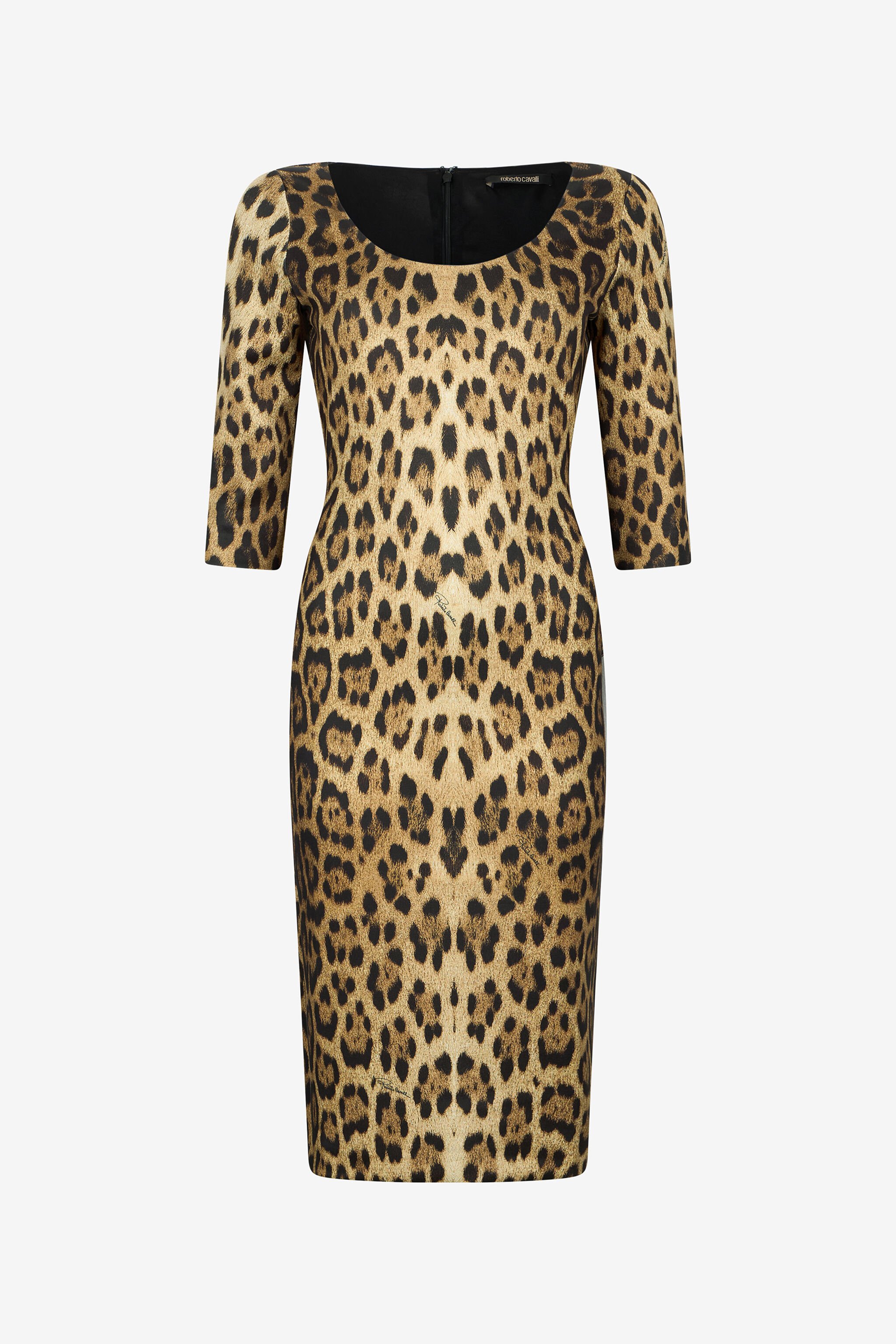 RC Leopard Print Midi Dress JAGUAR QOT10A-5SG34