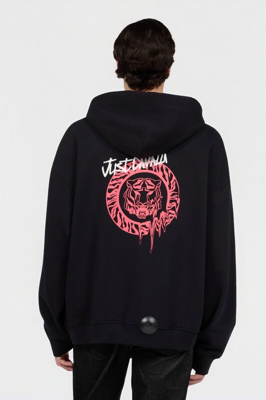 JC Black Hoodie Sweatshirt with Logo BLACK RRT966-RR228