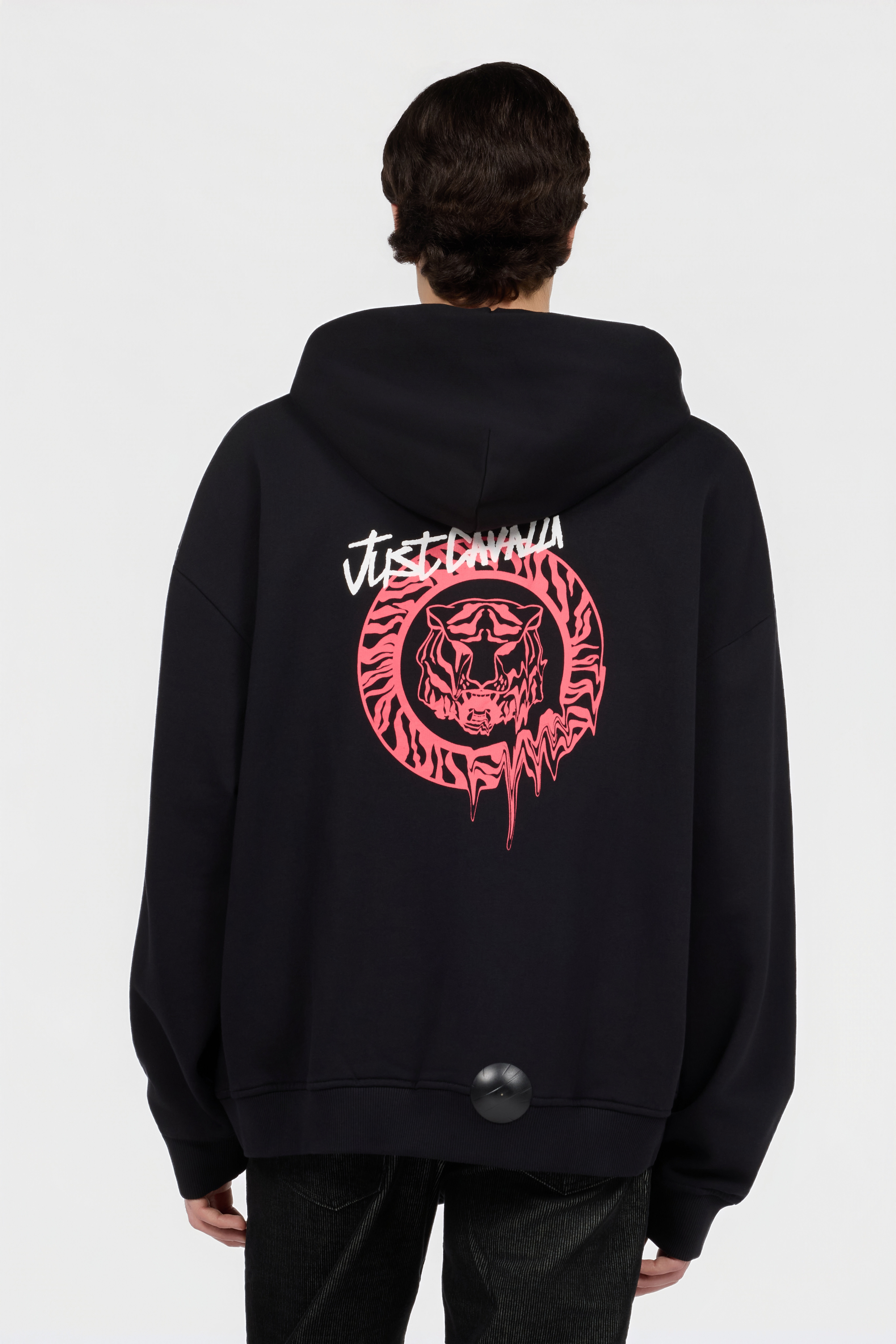JC Black Hoodie Sweatshirt with Logo BLACK RRT966-RR228
