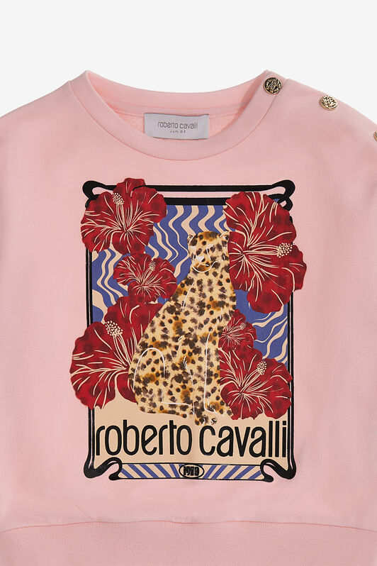 JU Printed sweatshirt Rose SJT918-CF050