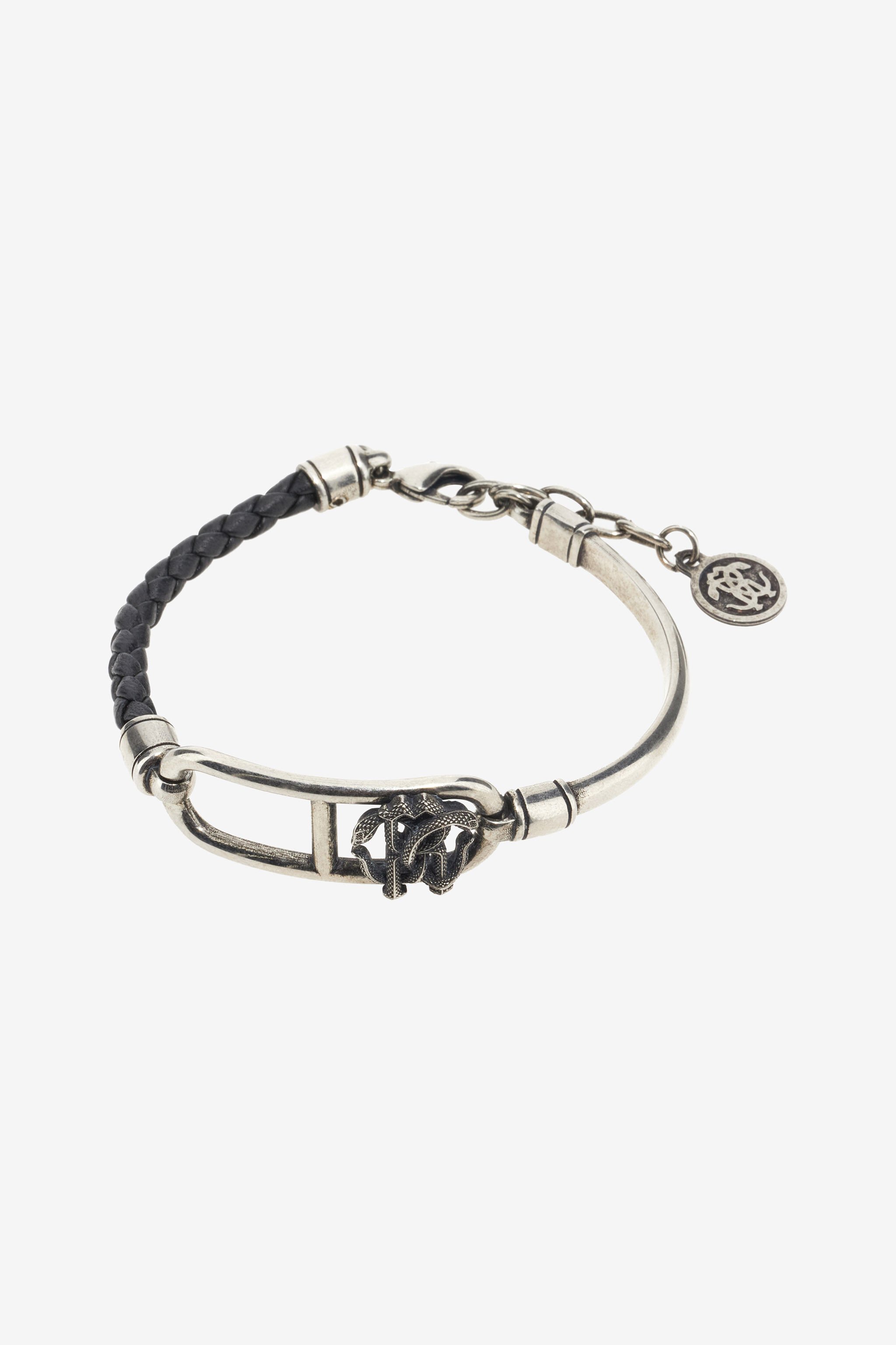 RC Leather bracelet with Monogram RC Negro SRG011-AM007