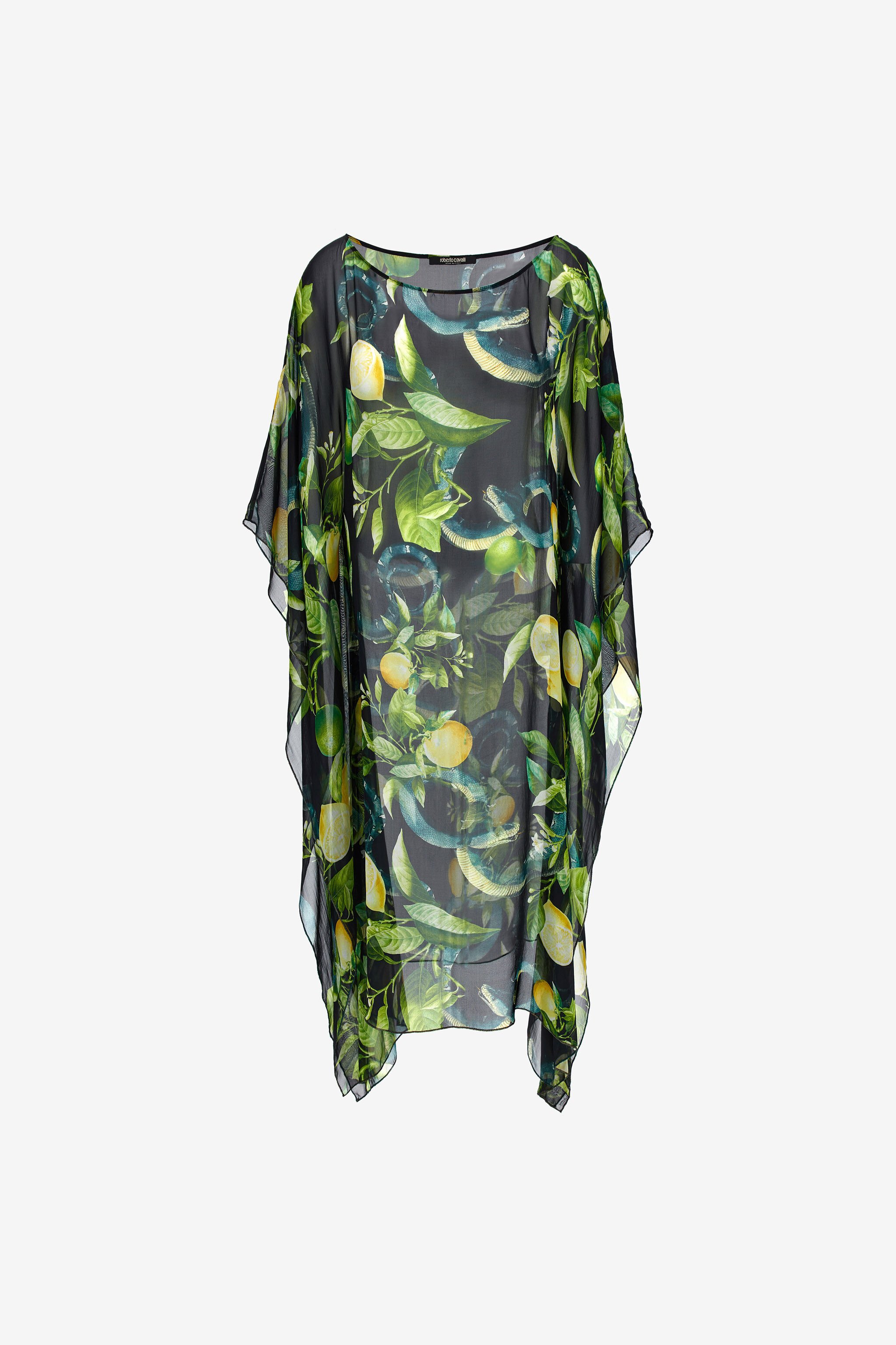 RC Lemon print kaftan Negro SYW052-CTI89