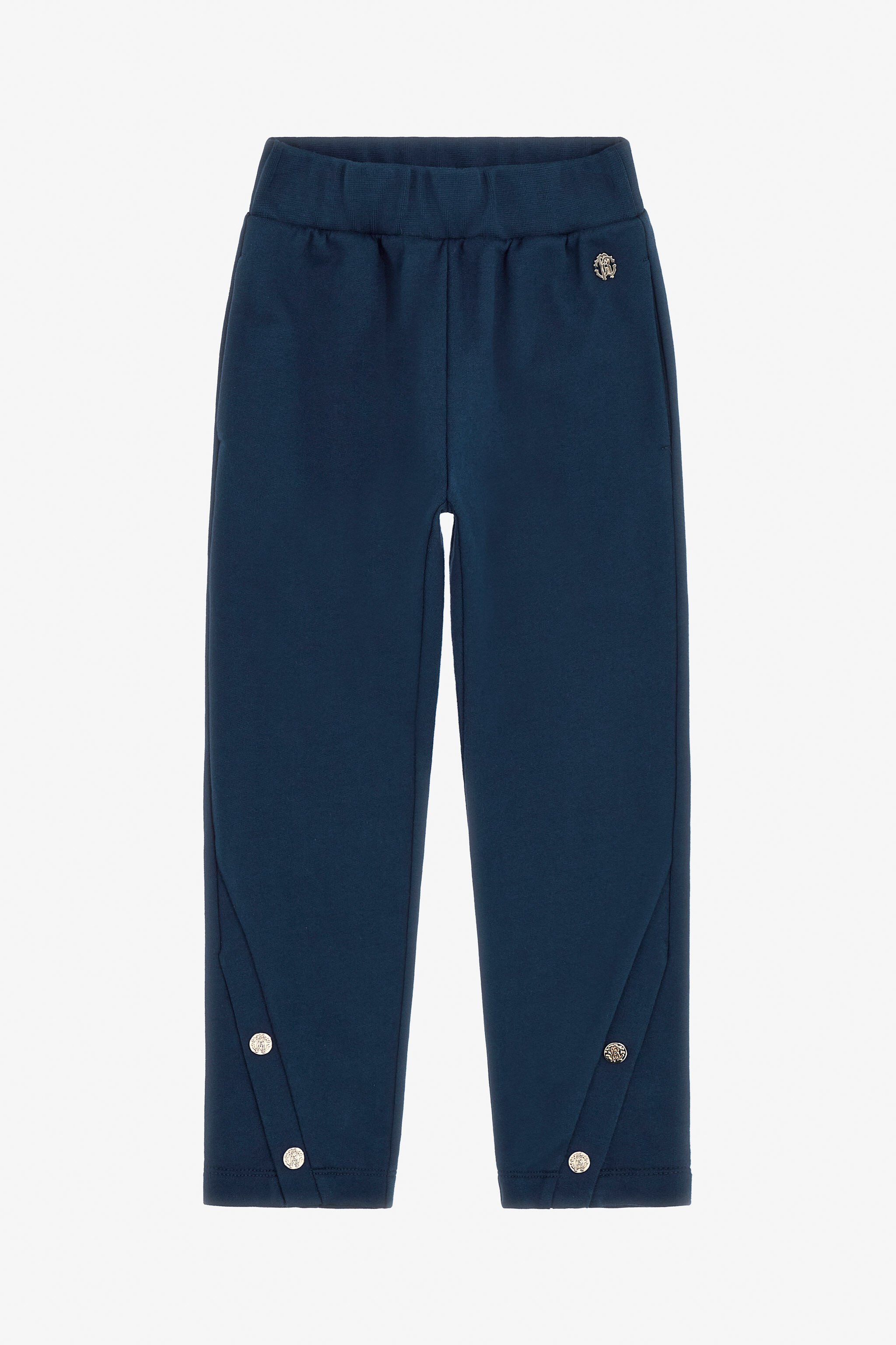 JU Cotton Sweatpants With RC Monogram Blue TJT22H-CF050