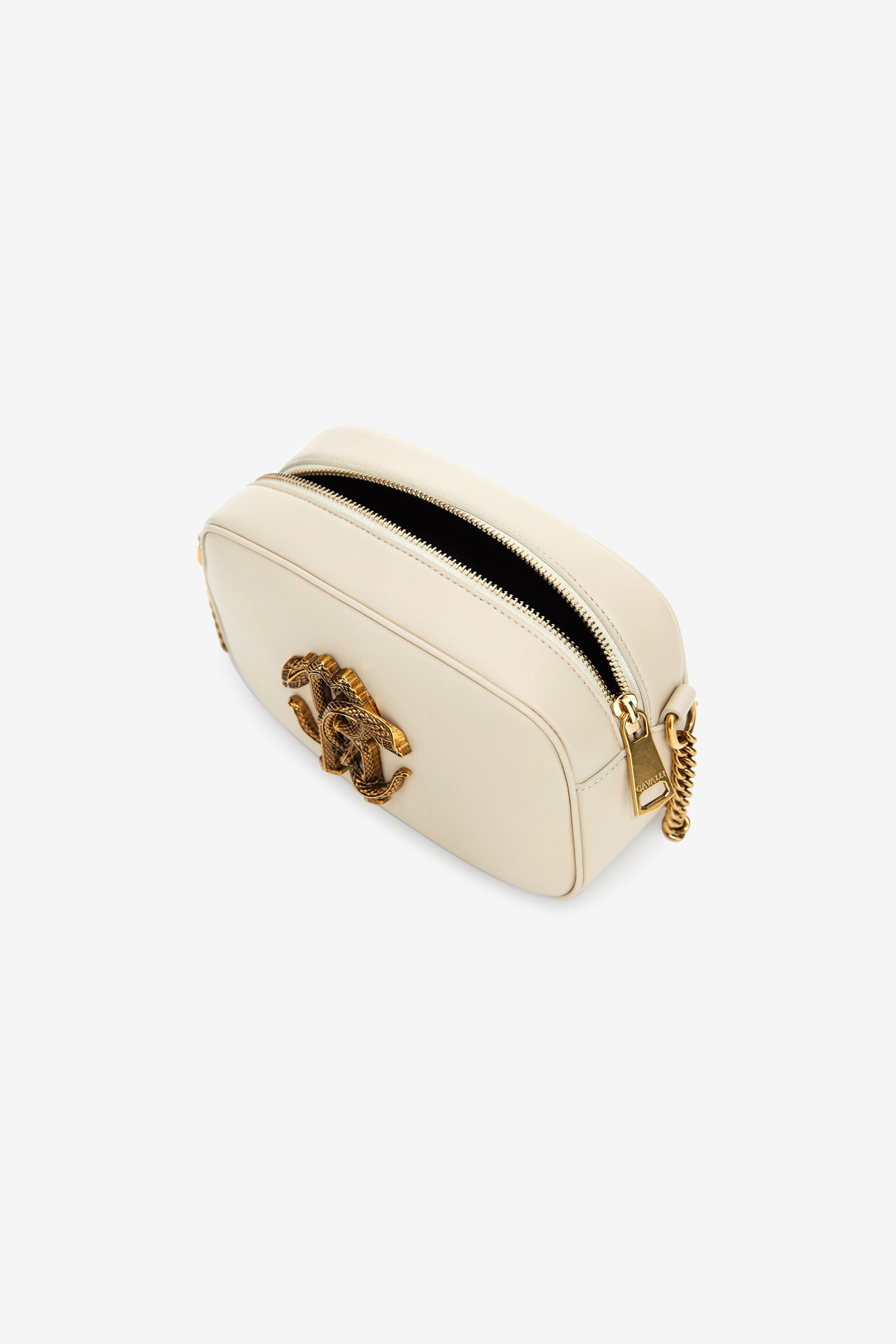 RC Shoulder bag with Monogram Mirror Snake Ivory SKB010-PZ172