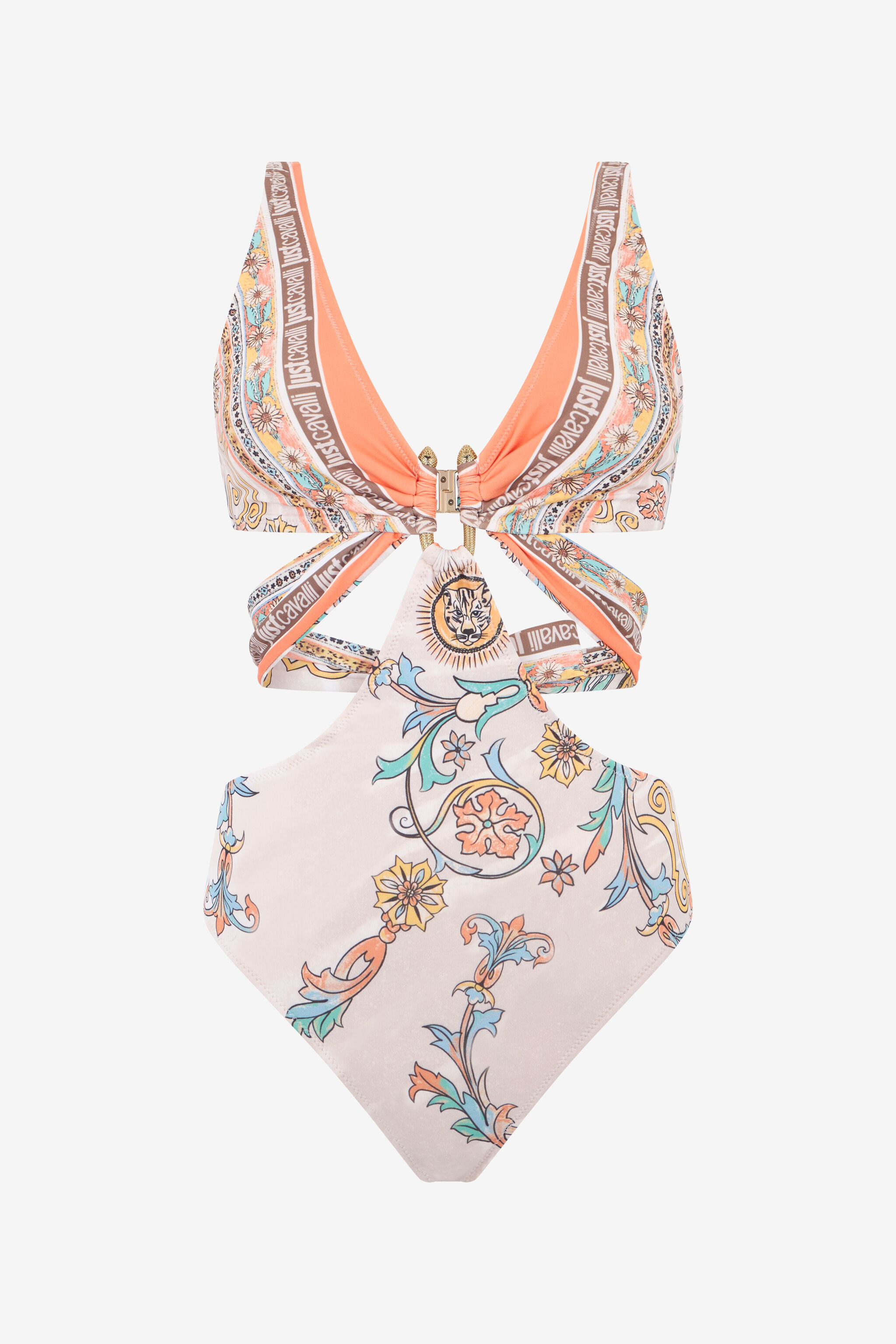 JC Costume Intero con Stampa Persian Tarot 744 BEIGE + 217 AZZU WFM035-WF754