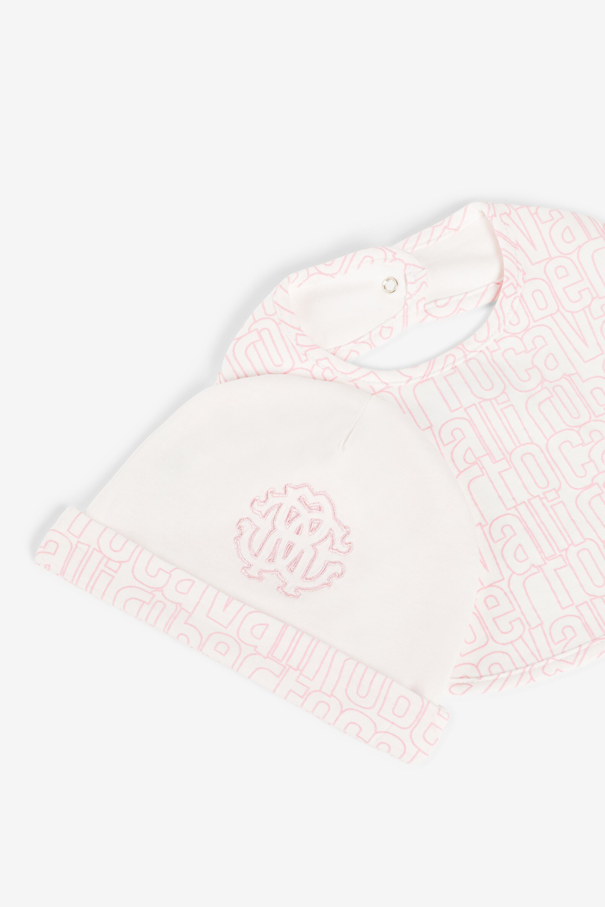 JU RC Monogram-Embroidered Babygrow Set Pink RJT80T-JD001