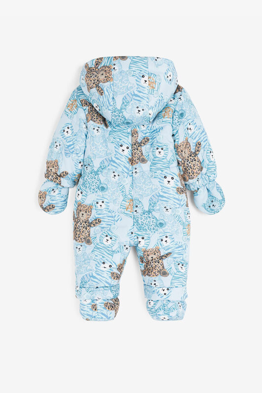 JU Teddy Bear-Print Snowsuit JU Teddy Bear-Print Snowsuit Light blue RJT400-5RG79