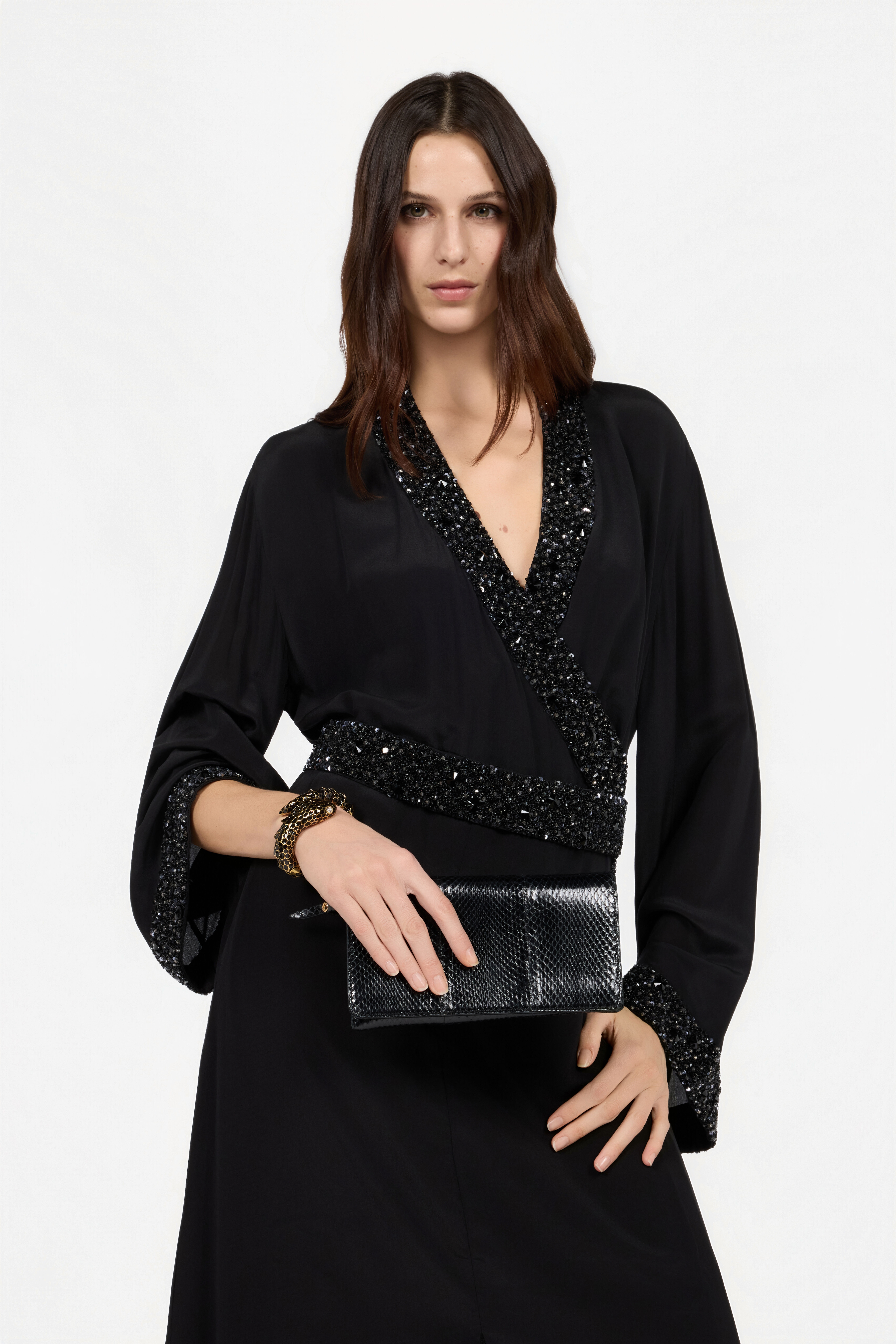 RC Pochette Roar In Pelle Nera Nero SKB015-PA001