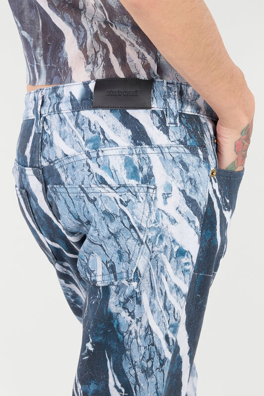 RC Pants With Marble Print Dark blue UKJ232-DAN22