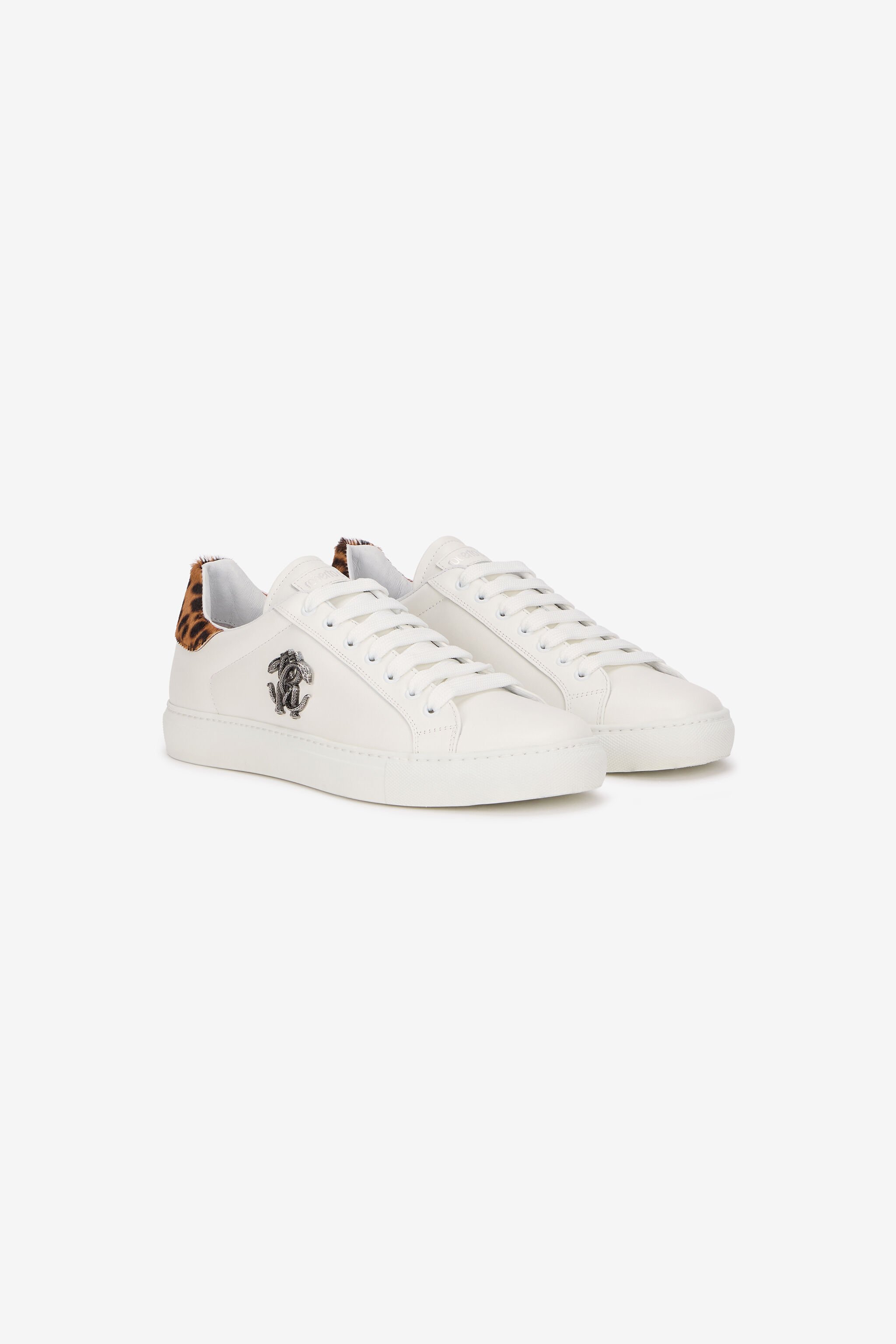 RC Sneakers Con Inserto Jaguar Skin Bianco URS074-PZA90